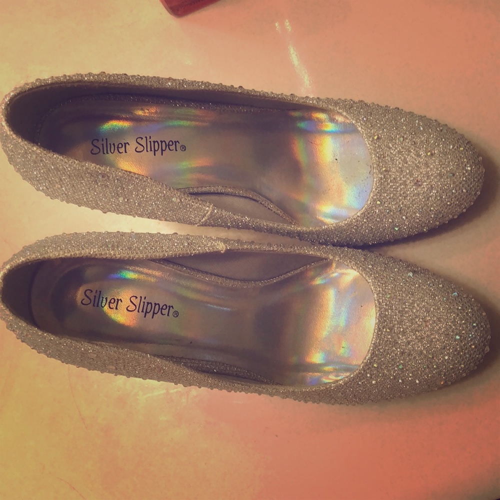 Wedding or Prom Silver Heels
